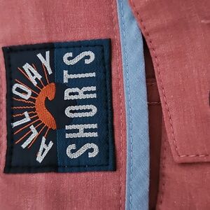 Faherty All Day Shorts, 7 Inch Inseam,  Salmon Colored, Size 31